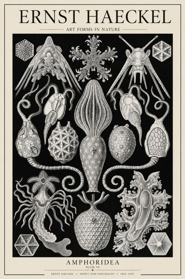 Ernst Haeckel Amphoridea No6 - Juliste
