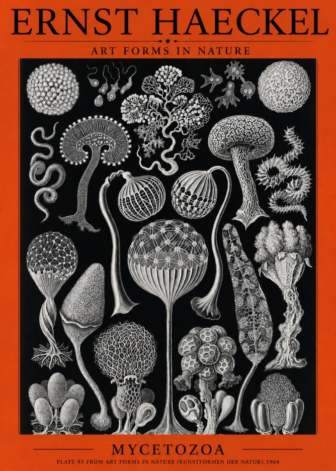 Ernst Haeckel Mycetozoa No3 - Juliste