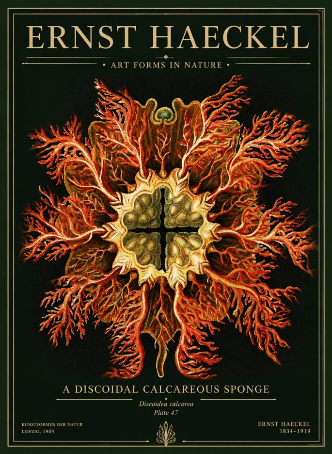 Ernst Haeckel Marine Organism No5 - Juliste