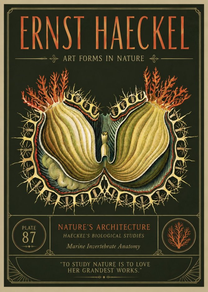 Ernst Haeckel Nature's Architecture No3 - Juliste
