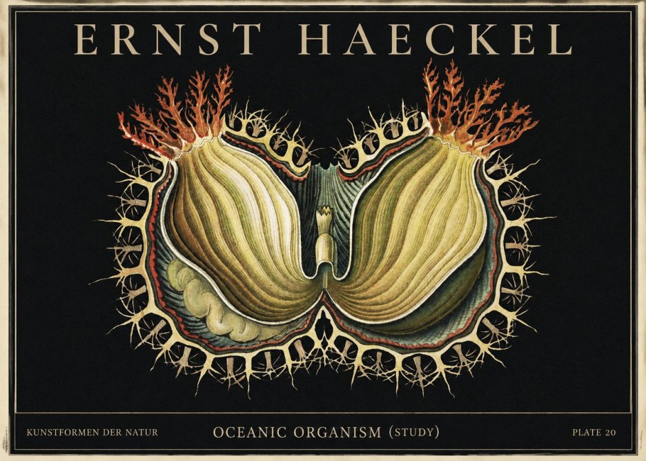 Ernst Haeckel Nature's Architecture No4 - Juliste