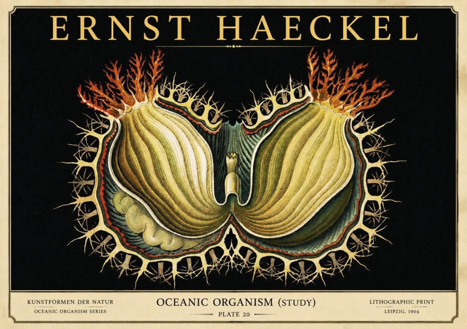 Ernst Haeckel Nature's Architecture No6 - Juliste