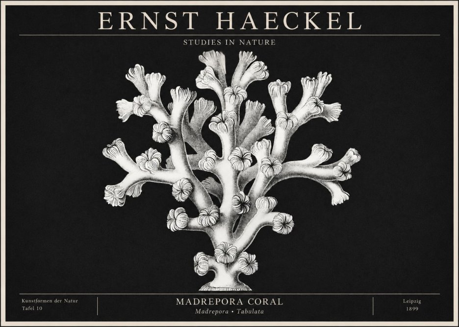 Ernst Haeckel Corallium Rubrum I No2 - Juliste
