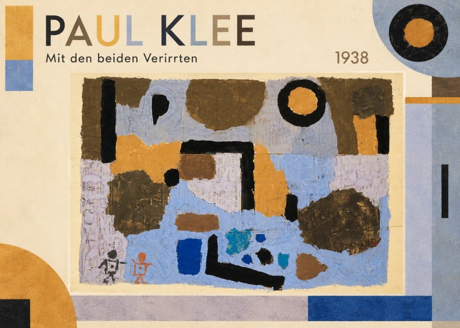 Paul Klee Mit Den Beiden Verirrten No1 - Juliste