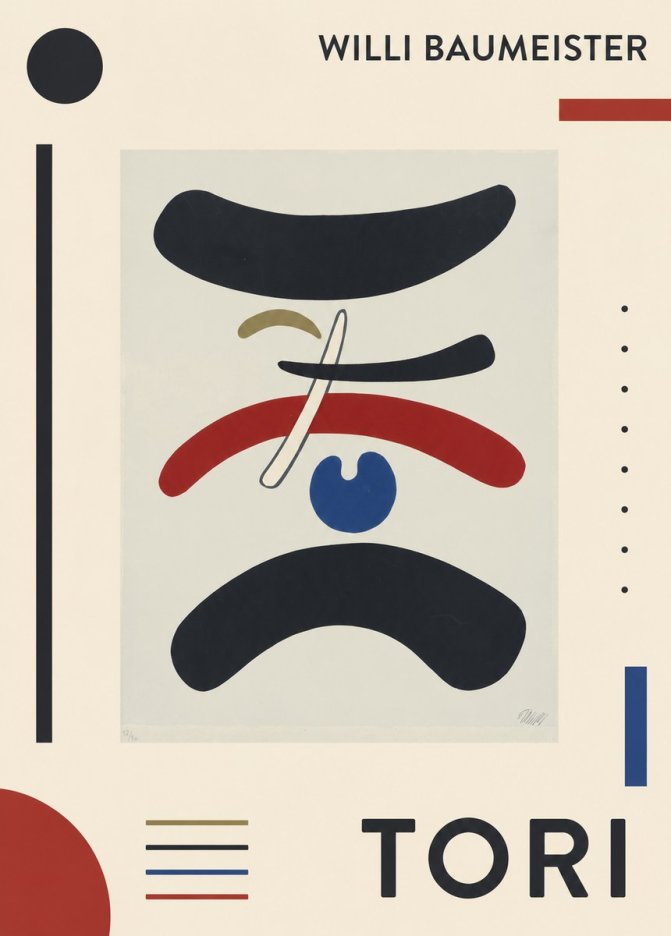 Willi Baumeister Tori No1 - Juliste