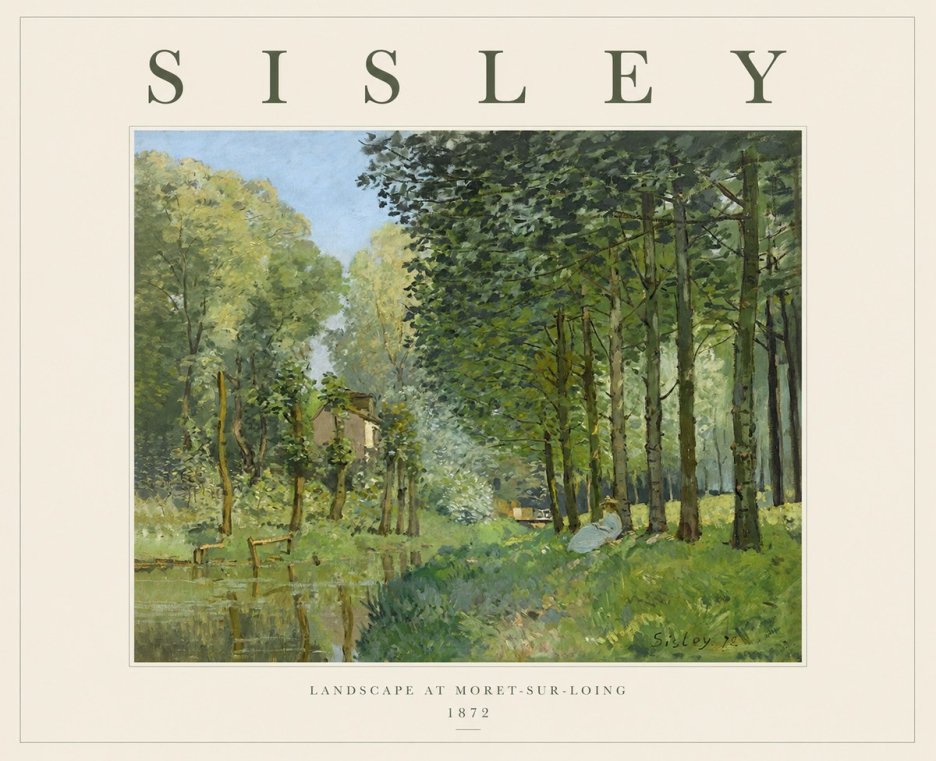 Sisley Landscape at Moret-sur-loing No1 - Juliste
