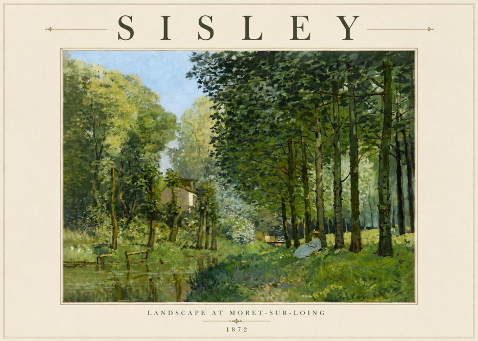 Sisley Landscape at Moret-sur-loing No5 - Juliste