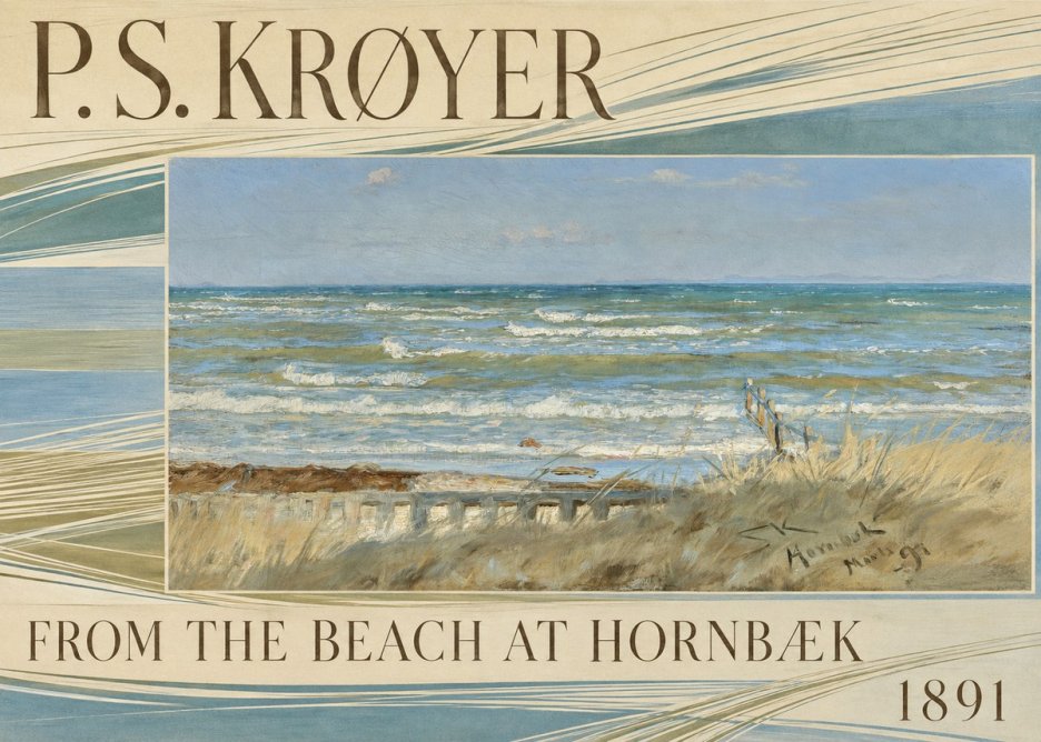 P.S. Krøyer From the Beach at Hornbæk · 1891 No6 - Juliste