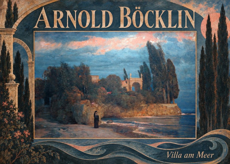 Arnold Böcklin Villa Am Meer No5 - Juliste