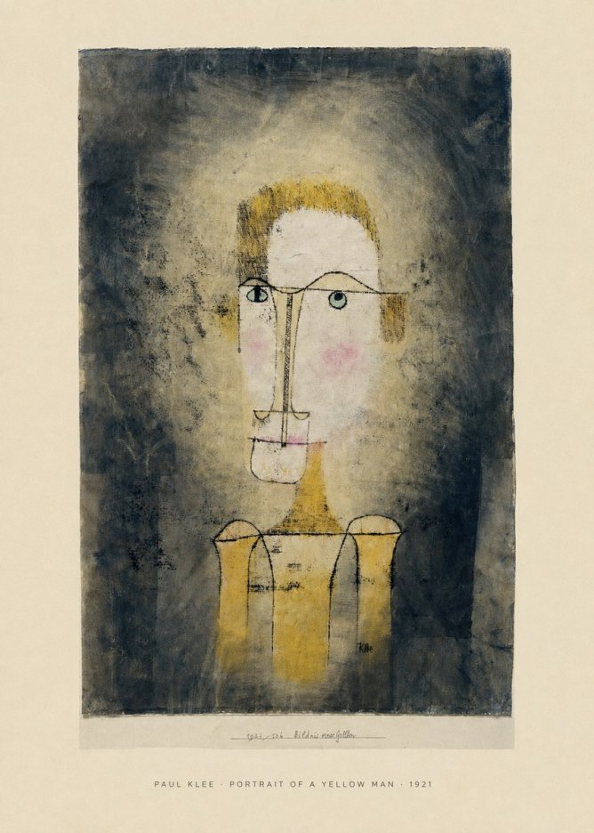 Paul Klee Portrait of a Yellow Man No6 - Juliste