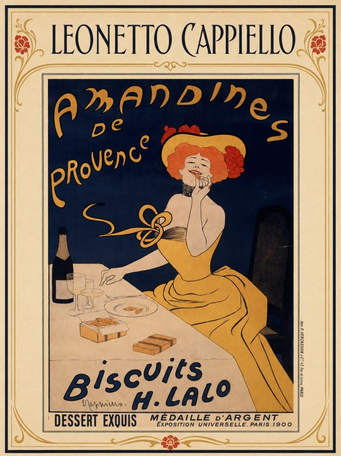 Leonetto Cappiello Amandines De Provence Biscuits H. Lalo I No1 - Juliste