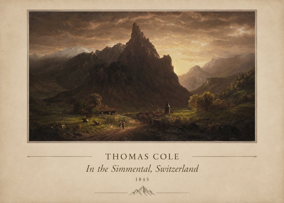 Thomas Cole In the Simmental, Switzerland No4 - Juliste