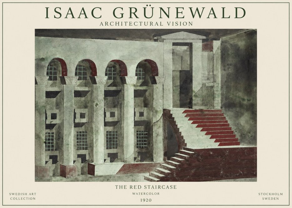 Isaac Grünewald The Steps of Silence No2 - Juliste