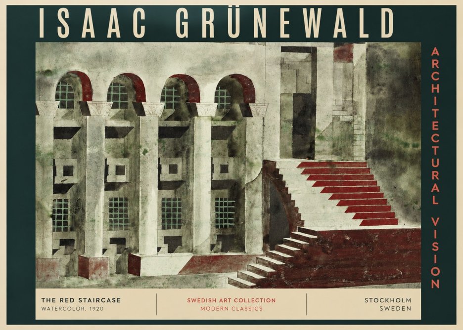 Isaac Grünewald The Steps of Silence No4 - Juliste