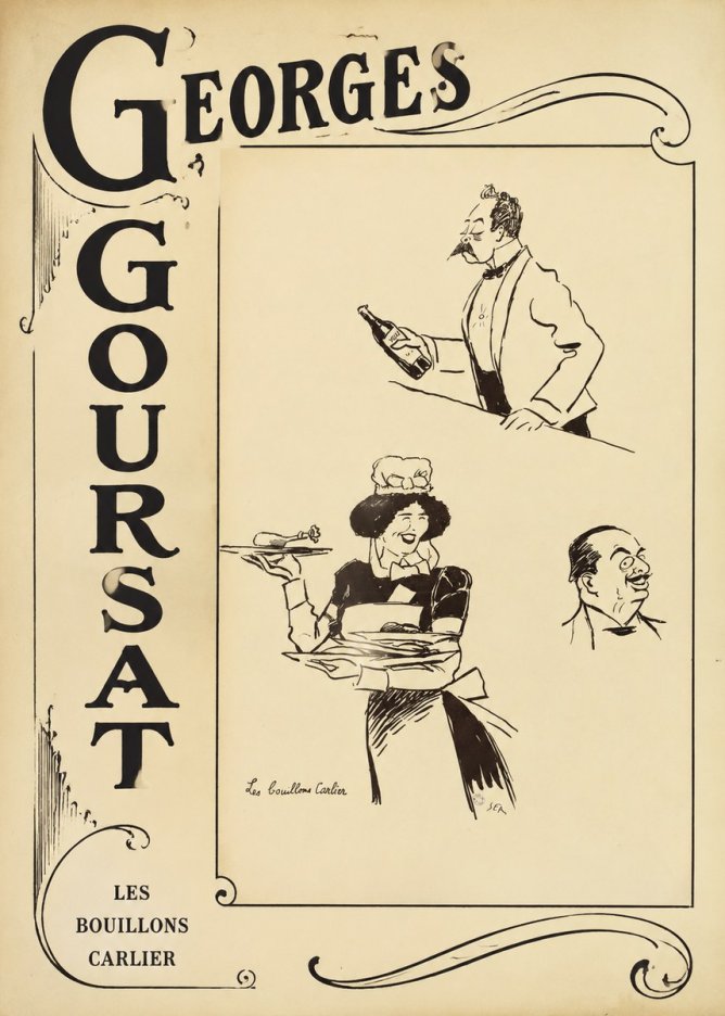 Georges Goursat Les Bouillons Carlier I No2 - Juliste