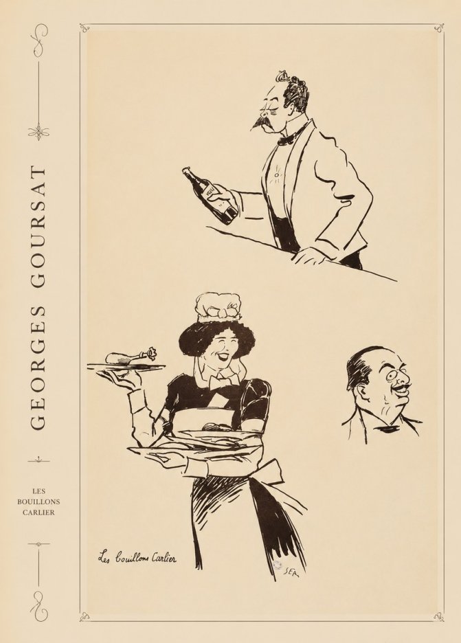 Georges Goursat Les Bouillons Carlier I No4 - Juliste