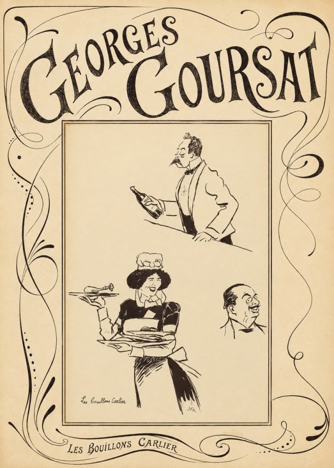 Georges Goursat Les Bouillons Carlier I No6 - Juliste
