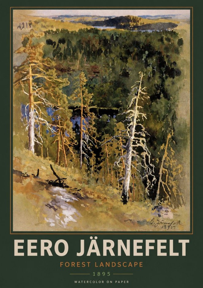 Eero Järnefelt Forest Landscape II No2 - Juliste
