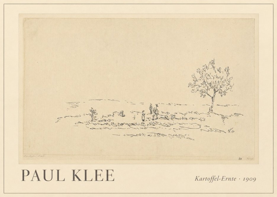 Paul Klee Kartoffel-ernte No1 - Juliste