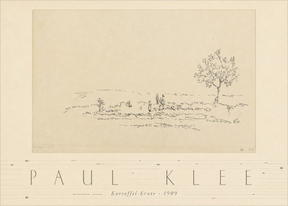 Paul Klee Kartoffel-ernte No3 - Juliste