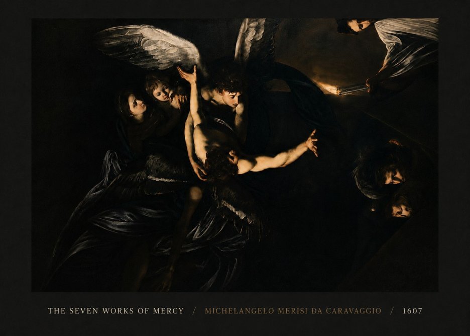 Michelangelo Merisi da Caravaggio The Seven Works of Mercy II No4 - Juliste