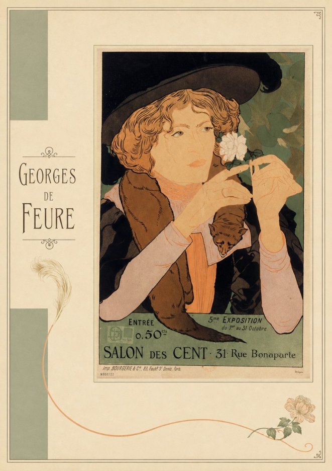Georges de Feure Salon Des Cent No4 - Juliste