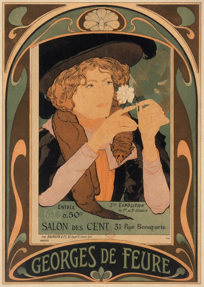 Georges de Feure Salon Des Cent No5 - Juliste