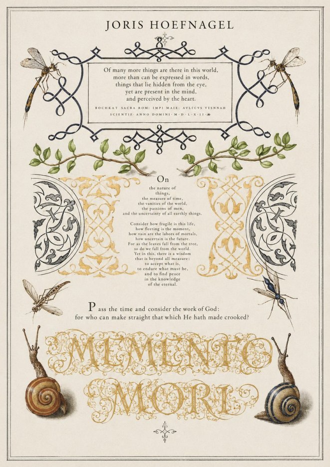 Joris Hoefnagel Memento Mori No1 - Juliste