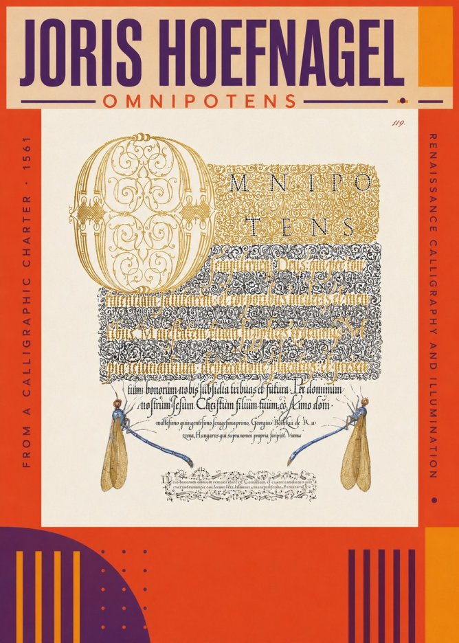 Joris Hoefnagel Omnipotens No3 - Juliste