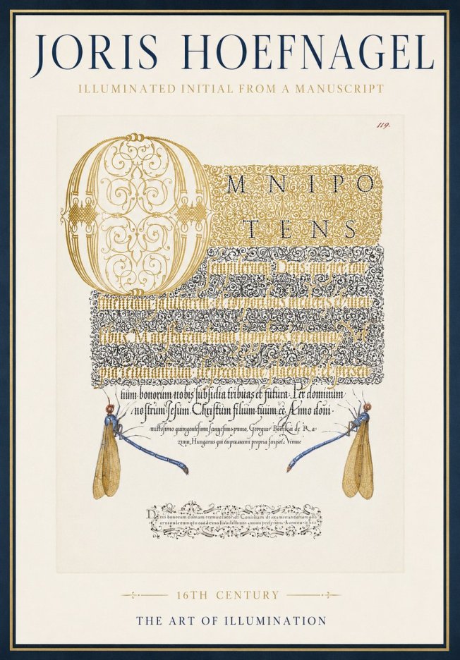 Joris Hoefnagel Omnipotens No4 - Juliste