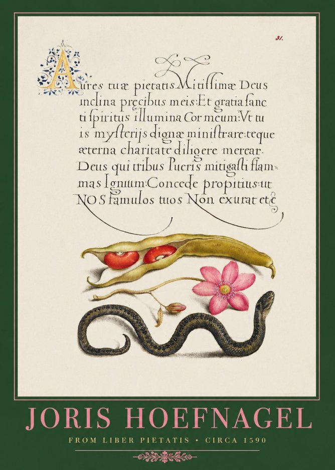 Joris Hoefnagel Prayer for Divine Grace No2 - Juliste