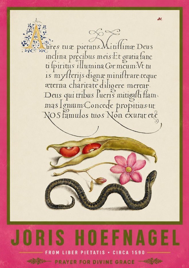Joris Hoefnagel Prayer for Divine Grace No4 - Juliste