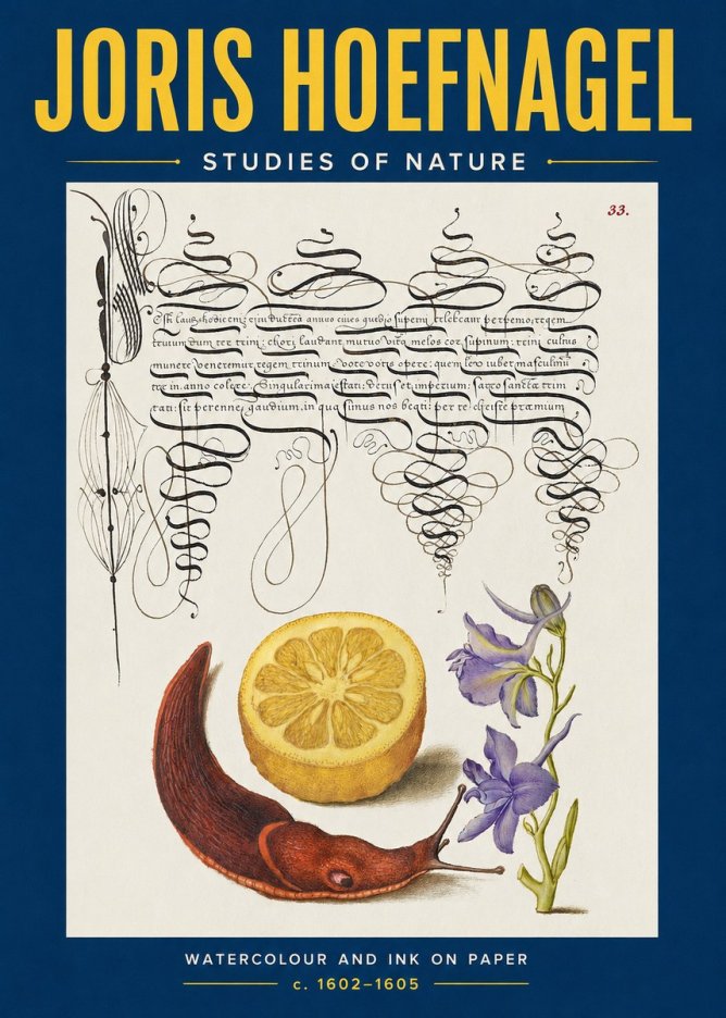 Joris Hoefnagel Studies of Nature No2 - Juliste
