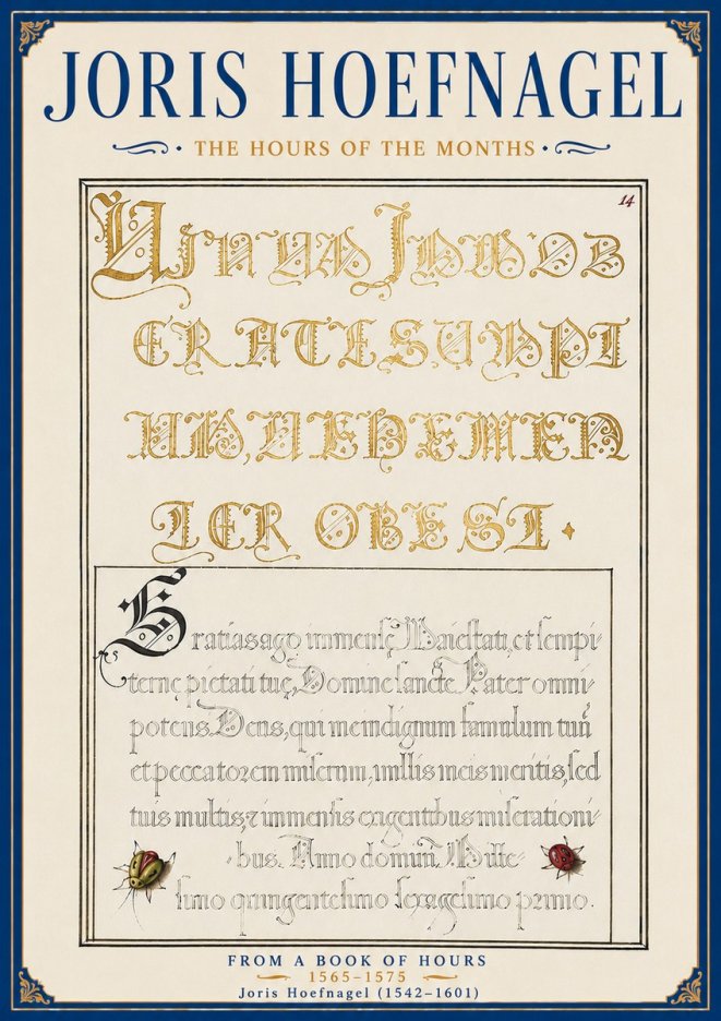 Joris Hoefnagel Gratias Tibi Agimus No6 - Juliste