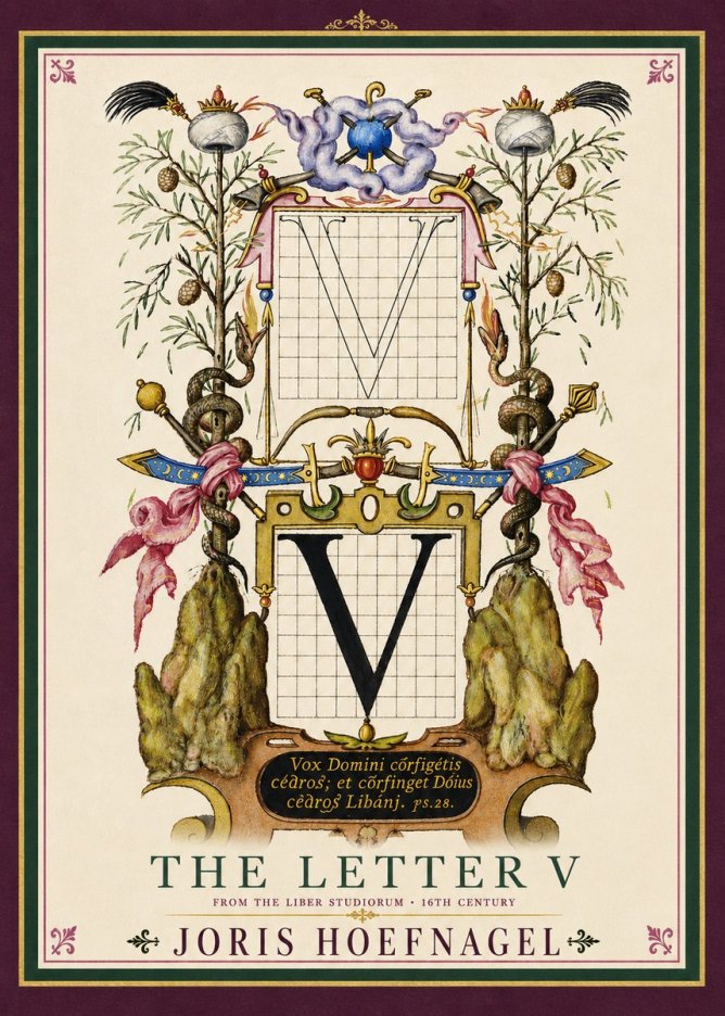Joris Hoefnagel The Letter V No4 - Juliste
