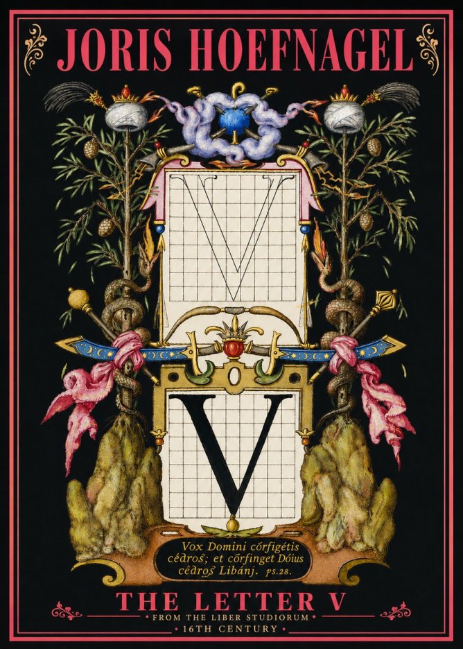 Joris Hoefnagel The Letter V No6 - Juliste