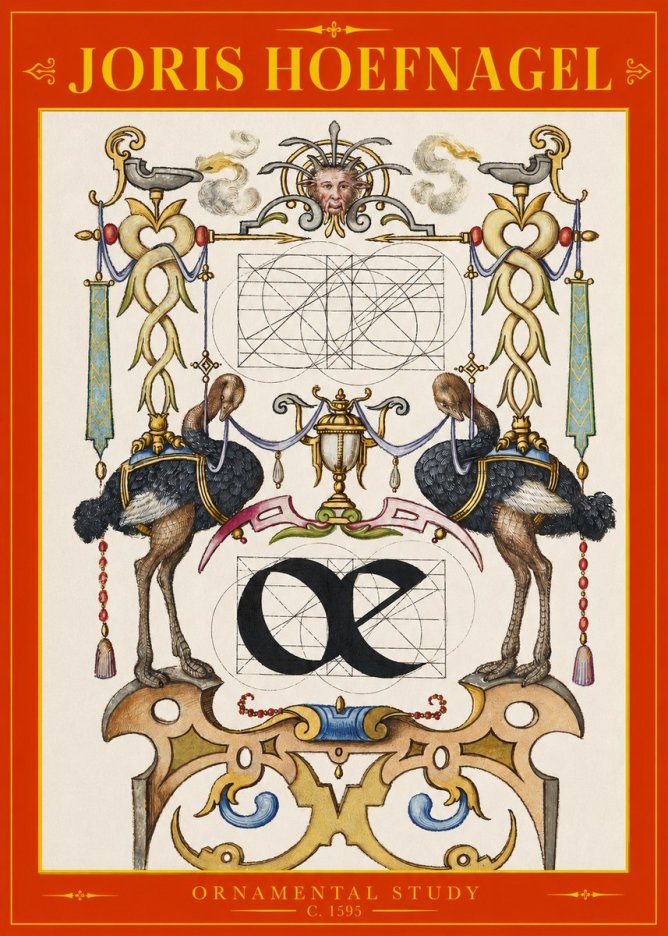 Joris Hoefnagel Ornamental Study I No2 - Juliste