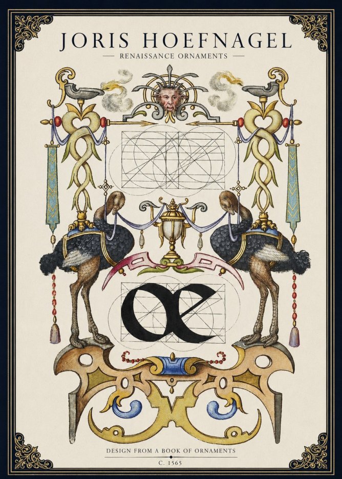 Joris Hoefnagel Ornamental Study I No3 - Juliste