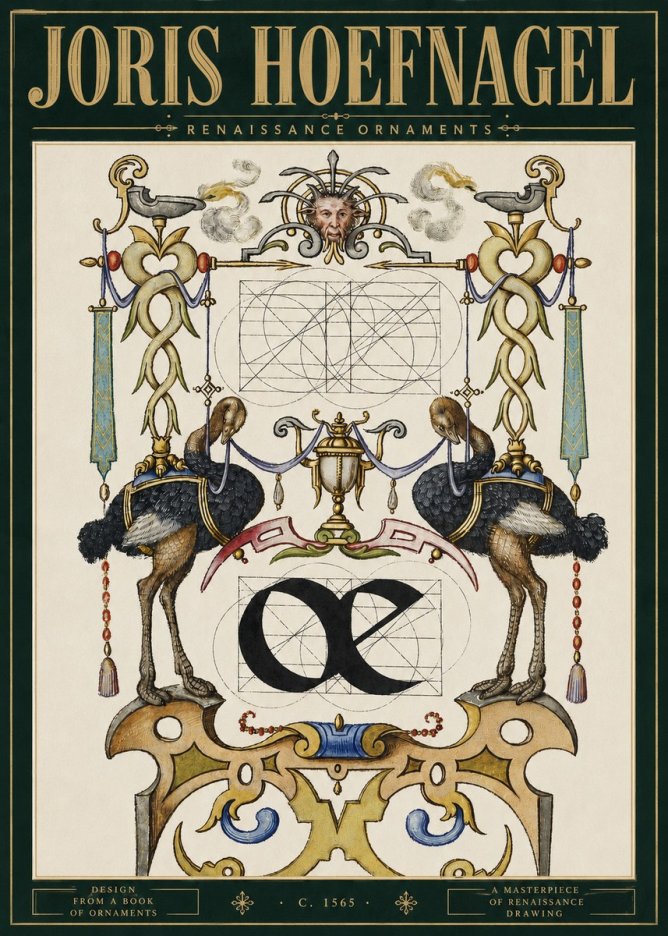 Joris Hoefnagel Ornamental Study I No5 - Juliste