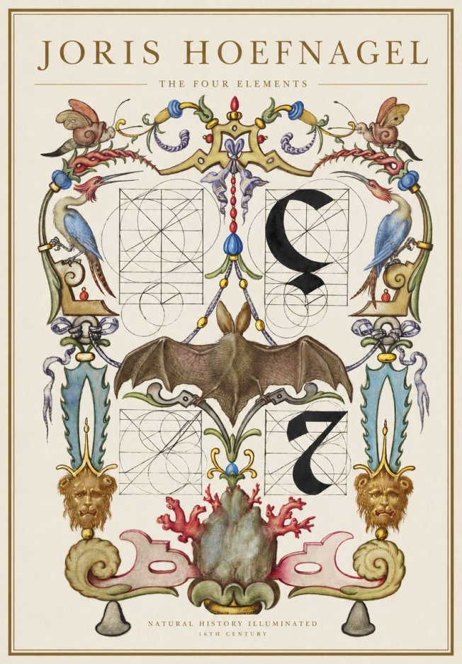 Joris Hoefnagel The Four Elements I No1 - Juliste