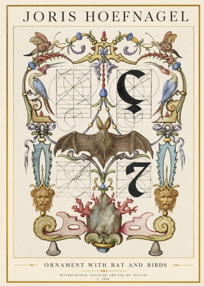 Joris Hoefnagel The Four Elements I No3 - Juliste