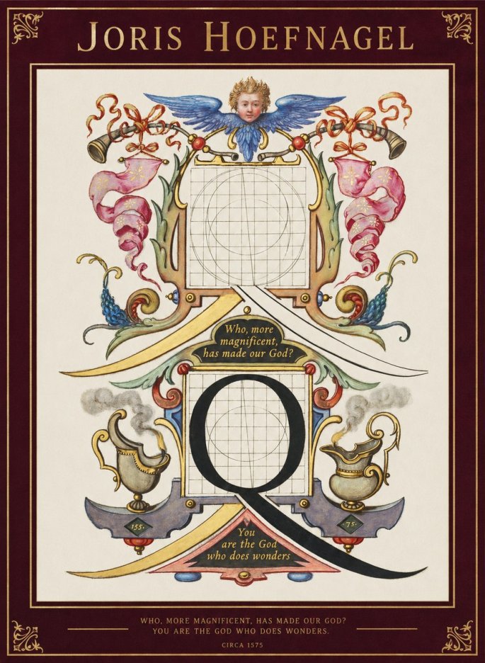 Joris Hoefnagel The Calligraphic Q No2 - Juliste