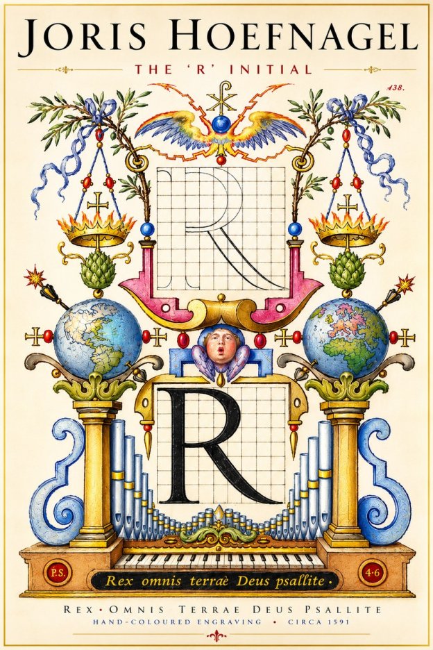 Joris Hoefnagel The 'R' Initial No4 - Juliste
