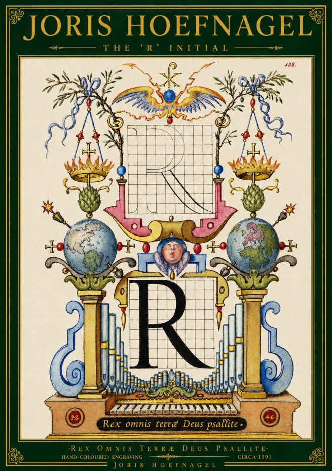 Joris Hoefnagel The 'R' Initial No5 - Juliste