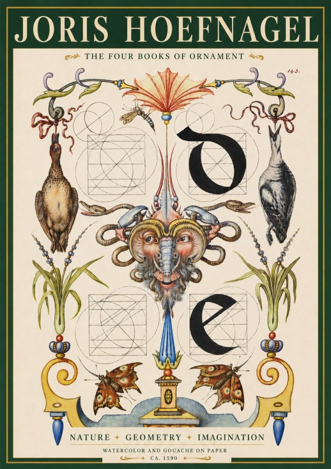 Joris Hoefnagel Ornamental Composition No3 - Juliste