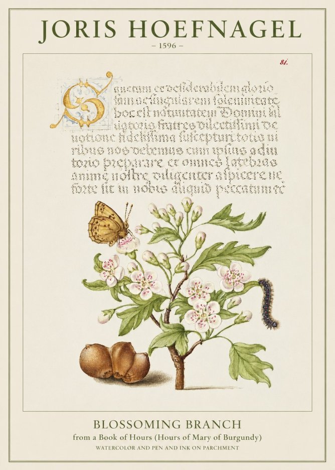 Joris Hoefnagel Blossoming Branch No1 - Juliste