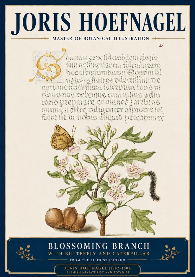 Joris Hoefnagel Blossoming Branch No4 - Juliste