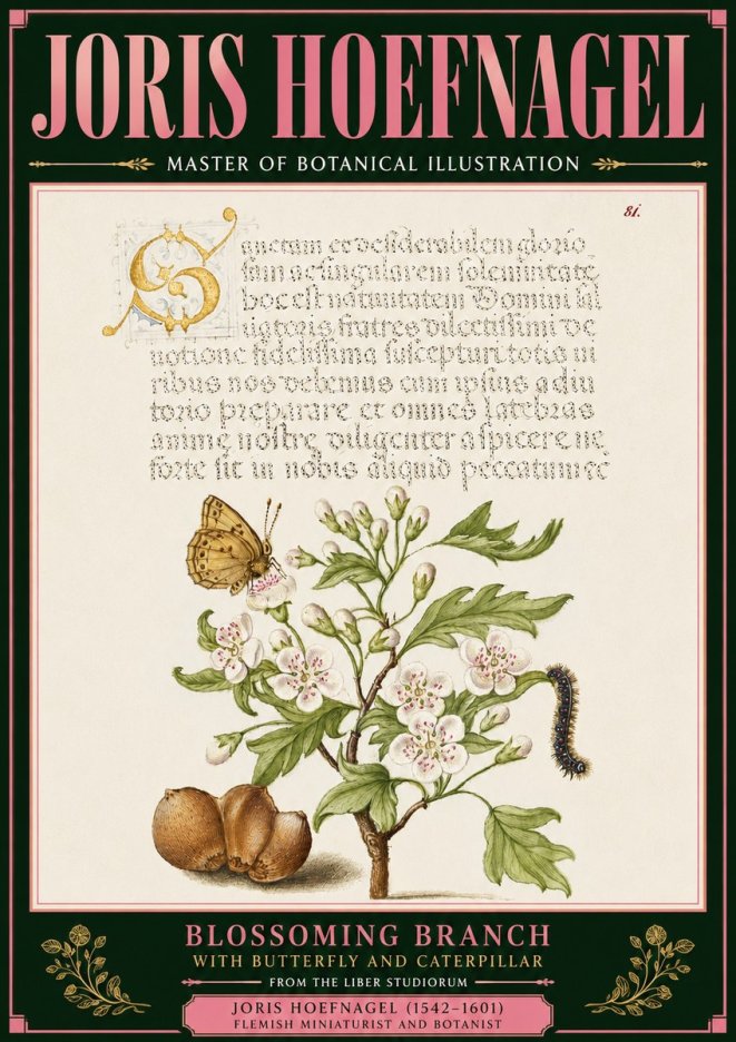 Joris Hoefnagel Blossoming Branch No6 - Juliste
