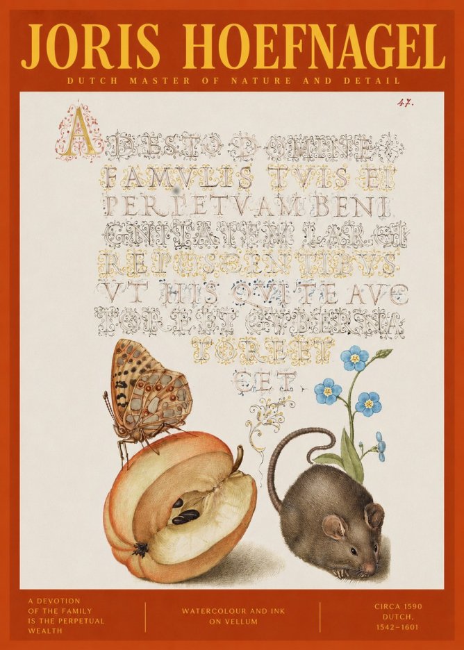 Joris Hoefnagel A Devotion of the Family Is the Perpetual Wealth No2 - Juliste