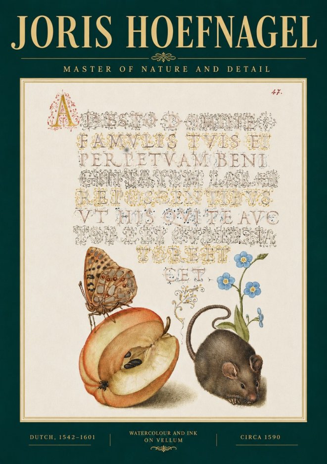 Joris Hoefnagel A Devotion of the Family Is the Perpetual Wealth No3 - Juliste